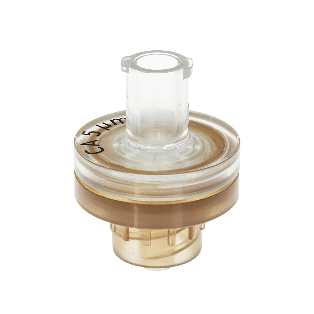 GVS Filter Technology, Syringe Filter, ABLUO, 13mm, CA Membrane, 5.0µm, Acrylic Housing, Brown Color, 10/pk