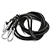 HJ Garden 2pcs 72 Inch / 180cm x 8mm Bungee Cord with Hook Heavy Duty Straps 2 Climbing Hooks Strong Elastic Rope Shock Cord Tie Down Set