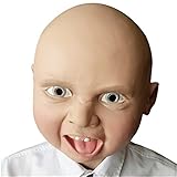 FAMI Latex Smile Baby Face Head Mask Party Halloween Masquerade Masks