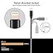 MRNKI A-21207 iPhone Charger, 3Pack 3FT 6FT 10FT USB to Lightning Cable for iPhone, iPad, iPod Series - Graphite