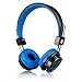 Mokata Foldable Headphones Wireless Bluetooth Headphones Over Ear Built-in Mic SD Card Slot 3.5mm Audio Jack Cable for TV PC Tablet iPhone iPod Cellphone B013 Bluethumb 2