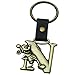 Mickey Mouse Letter N Brass Key Chain