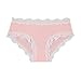 Lace Trim Cotton Hipster Panties