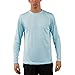Vapor Apparel Men's Outdoor UPF 50+ Long Sleeve T-Shirt, UV Sun Protection for Fishing, Running, Hiking, XS, Arctic Blue
