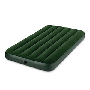 Intex Prestige Downy Airbed Kit with Hand Held Battery Pump, Twin
