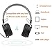 Active Noise Cancelling Headphones with Microphone/Controller, Monodeal Lightweight Wired Earphones On Ear, Deep Bass Foldable Travel Headset with Carrying Case, 20 Hours Playtime - Black …