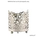 Hosley Metal Jar Candle Sleeves/Holders - Your Choice of Colors and Designs (Silver)
