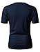 H2H Mens Casual Slim Fit Henley Shirts of Waffle Cotton with Leather Point Navy US L/Asia XL (JDSK31)
