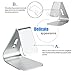 iPhone Desktop Stand,KINGWorld Portable Universal Solid Aluminum Micro-Suction Holder Cradle for E-Readers and Smartphones,Compatible with iPhone/ipad/Samsung Galaxy and Other Cellphones-Sliver