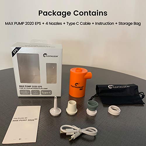 FLEXTAILGEAR MAX Pump 2020 EPS Portable Air Pump with 3600mAH Battery