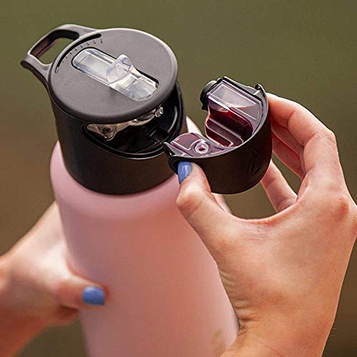 Infuze 18 oz Hydration Water Bottle with Straw Drink Water or Infuse