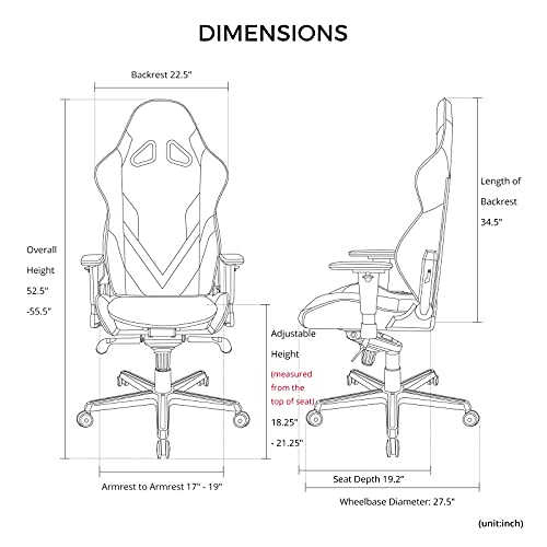 DXRacer G Series Module Ergonomic Office Executive, Video Game Chair 4D Metal Armrest