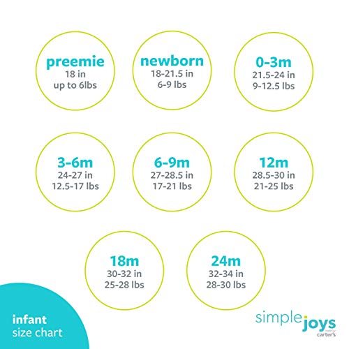 Simple Joys by Carter's Baby Boys' 6-Pack Short-Sleeve Bodysuit in