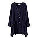 Gordon Q Women's Linen Comfort Buttons up Plus Size Long Shirts