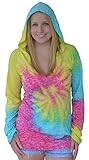 Sunward Women's Tie Dye Burnout Hoodie