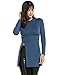 ANGVNSWomen Long Sleeve Split Slim Fit High Neck Shirt
