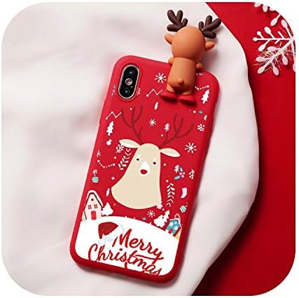 Luxury 3D Xmas Deer Santa Claus Polar Bear Case for iPhone 11 Pro Xs Max Xr X 8 7 6 6S Plus 5 5S Christmas Cartoon Case,for iPhone 11 Pro,Klho-Sd1Ltzj