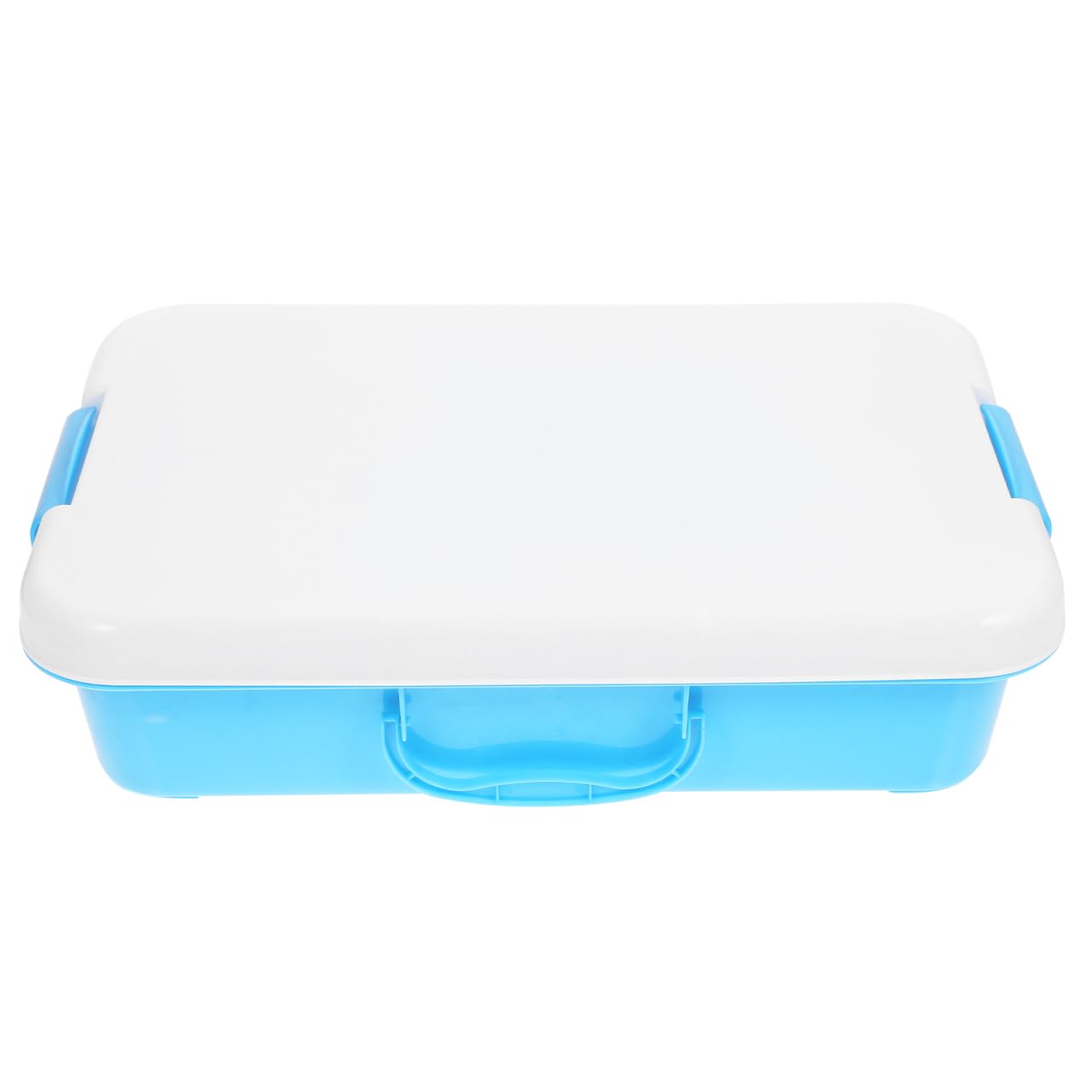 Vaguelly Vaguelly 15x10 Inch Sensory Bin Play Tray with Lid Portable plastic Tray Sand Box with Handles Sandbox for Indoor Outdoor Sensory Activities Can be Fill with Sand, and More