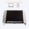 Fellowes-Office-Suites-Portable-Laptop-Stand-for-Desk-BlackSilver Fellowes Office Suites Laptop Stand for Desk 6 Height Adjustable Portable Laptop Riser for the Home and Office - Max…
