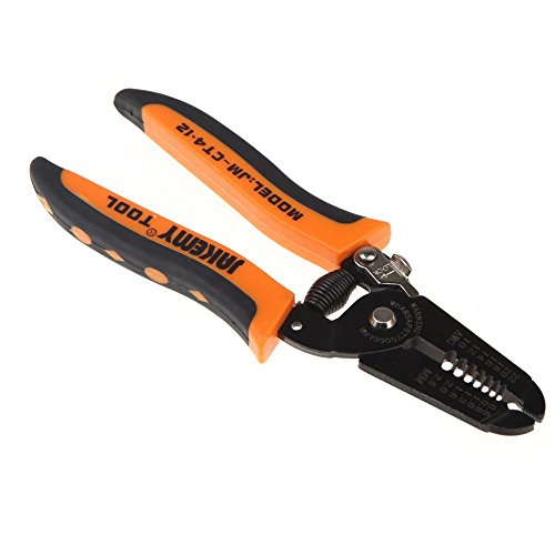 Precision Wire Stripper, Boenfu 7.0 inch Wire Cutting Pliers Nippers Repair Tool with Build-in Wire Cutter and Looping Holes Crimping Pliers for 10-22 AWG Stranded Wire Cutting