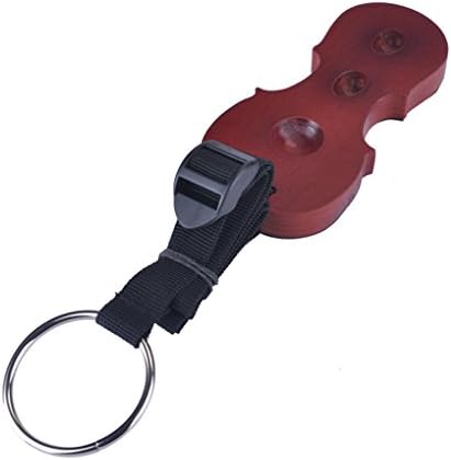 Cello Stopper-Solid Oak Wood Cello Anchor End-pin Rest with Anti-Slip Mat Pad Strap Adjustable (red wood color)