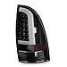 2005-2015 Tacoma Black Housing Fiber-Optic Light-Tube LED Tail Lights Pair L+R 2006 2007 2008 2009 2010 2011 2012