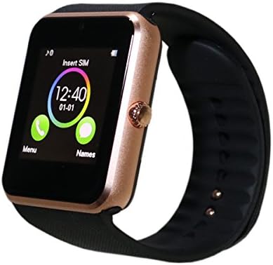 AmYin Bluetooth Android Watch Phone G83 (Black_Gold)