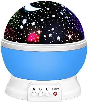 Our Day Night Light Moon Star 360 Degree Rotation Unique Best Gifts for Kids