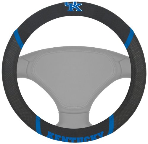 FANMATS NCAA University of Kentucky Wildcats Polyester Steering Wheel Cover