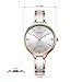 MAMONA Women's Watch Quartz Gift Set Crystal Accented Ceramic and Stainless Steel L3877GT Watches Set (Rose Gold)