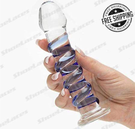 ShoeLaces Clear Soft Spiral Glass Smooth Waterproof Realistic Toy for Women, Men Or Couples