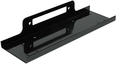Universal Recovery Winch Mounting Bracket - Black