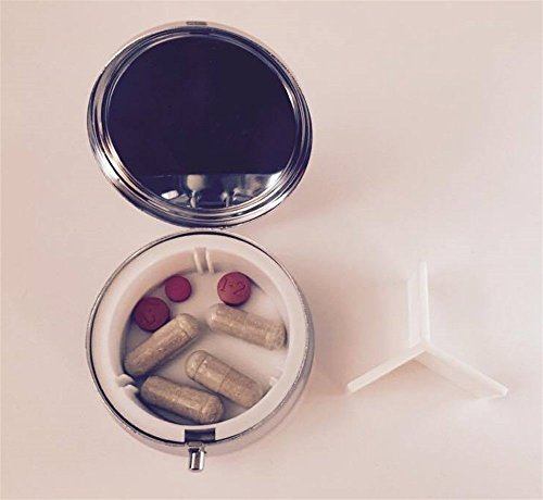 Occult Alien Pill Box Pillbox Case Holder Trinket Box Triangle UFO Outer Space Universe Surreal