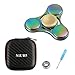 Fidget Spinner Original NiUB5 Small EDC Finger Toy Colorful Metal Helps ADHD Anti-Anxiety for Kid Adult(Rainbow Color)+DIY Kits
