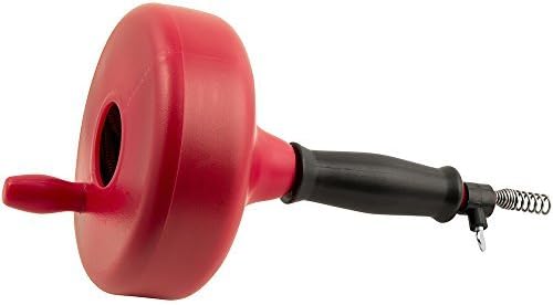 Manual Canister Drain Pipe Auger 25' (foot) for Small to Medium Household Drains up to 2 inch in diameter by Plumb Craft