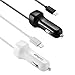 2 Pack iPhone Car Charger, OoRage Built-in Lightning Connector Car Charger for iPhone 7, 7 Plus, iPhone 6S, 6S Plus, iPhone 5, 5S