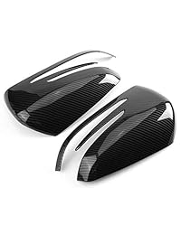 1 par de fundas de espejo retrovisor de fibra de carbono para Mercedes Benz A B C E GLA Clase W204 W212