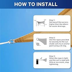 RoomHacks 10'x13' Sun Shade Sail, UV Protection