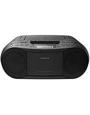 Sony Stereo CD/Cassette Boombox Home Audio Radio, Black (CFDS70BLK), 13.7 x 6.1 x 9 inches