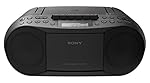 Sony CFDS70BLK CD/Cassette Boombox Home Audio Radio, Black