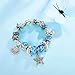 Presentski European Ocean Beach Charm Beaded Bracelets for Women With Seashell Turtle Starfish Dolphin Charms