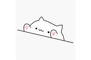 eDesign Bongo Cat! Sticker Decal Bumper Sticker 5 inches