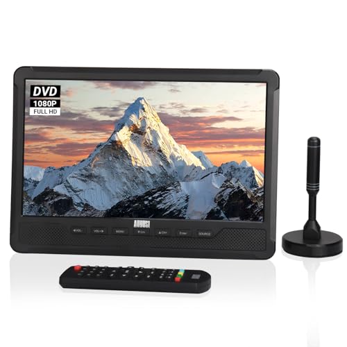 August DA383 10“ tragbarer HD Fernseher mit DVD Player&integriertem Akku