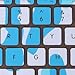 HDE Ultra Thin Silicone Rubber Keyboard Skin Cover for Macbook Pro Non Retina 13/15/17 (Blue Camo)