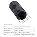 EVIL ENERGY 8AN Female to 8AN Female Straight Swivel Coupler Union Fitting Adapter Aluminum Black