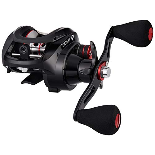 Piscifun Torrent Left Handed 7.1:1 Baitcasting Reel 18LB Carbon Fiber Drag Low Profile Baitcaster Fishing Reel Tournament Baitcast Reels (Best Way To Cast A Baitcaster)