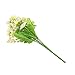 1 Bunch Cineraria Artificial Flower Bouquet Home Office Decor (Light Yellow and White)