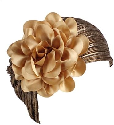 Womens Great Hats,Women Ladies Retro Big Flowers Hat Turban Brim Hat Cap Pile (17colours)