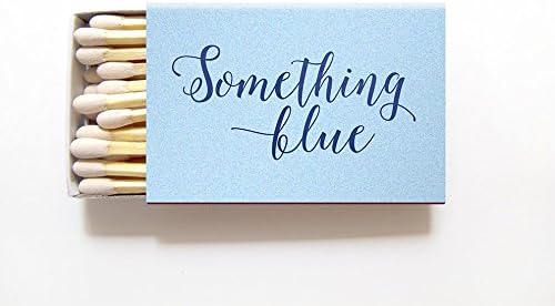 Something Blue Matches for your Bridal Shower - Foil Personalized Matches - Bridget Collection
