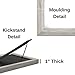 Icona Bay 4x6 Picture Frame (Heritage Gray Wood Finish, 6 Pack), Traditional Style Composite Wood Frame for Walls or Tables, Cherished Memories Collection
